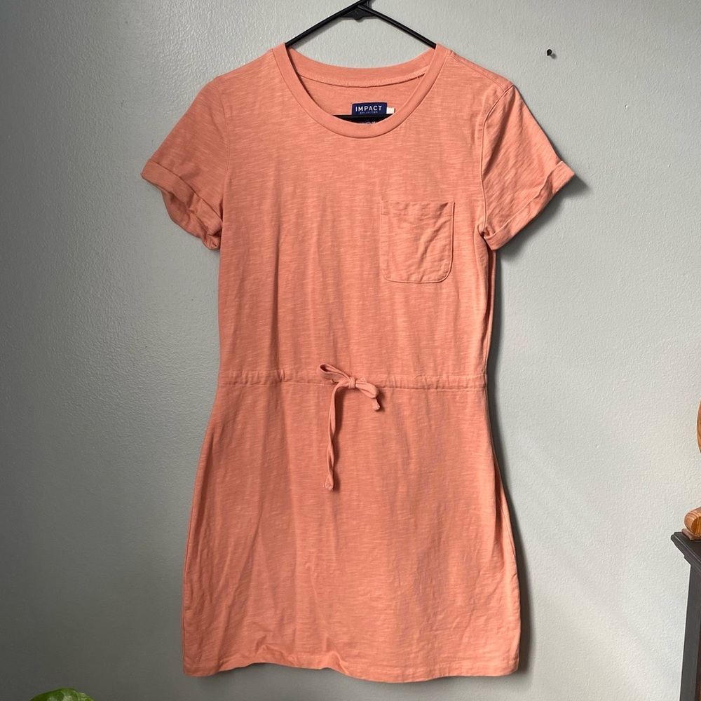 T Shirt Dress Peach